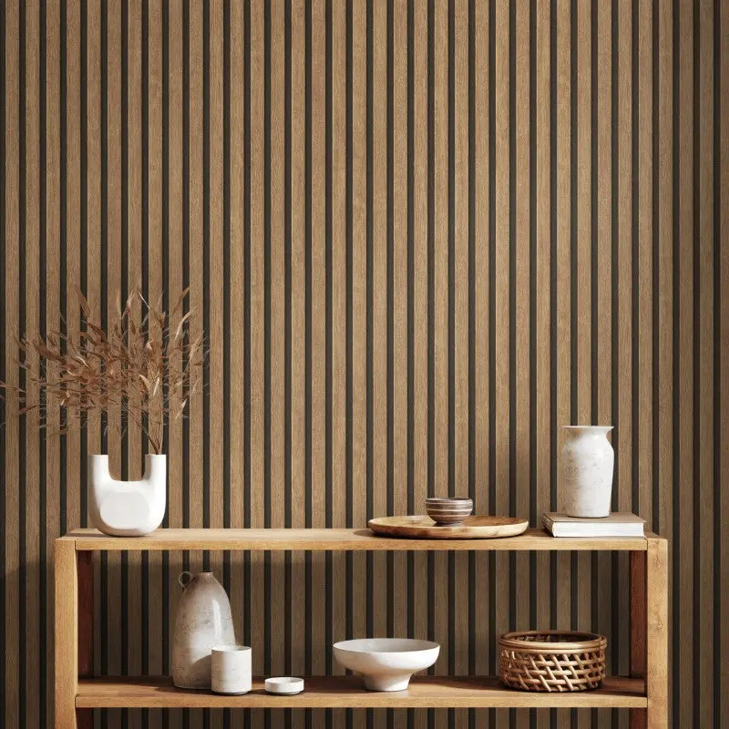 Wooden Slat 3D Wallpaper 1