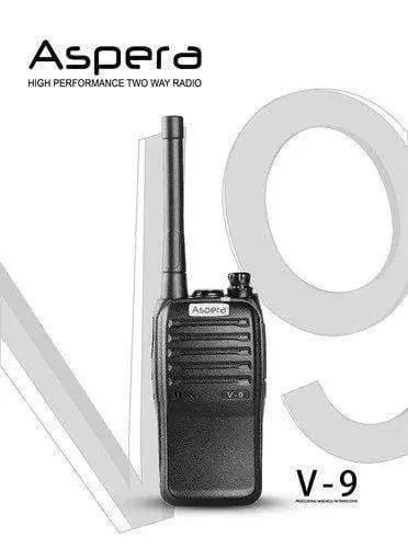 Aspera V9 2-Way Radio Long Range High Performance Licence Free Walkie Talkie 1