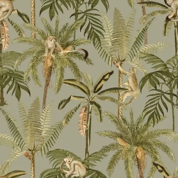 Ateles Monkey Wallpaper - Sage Sample 1