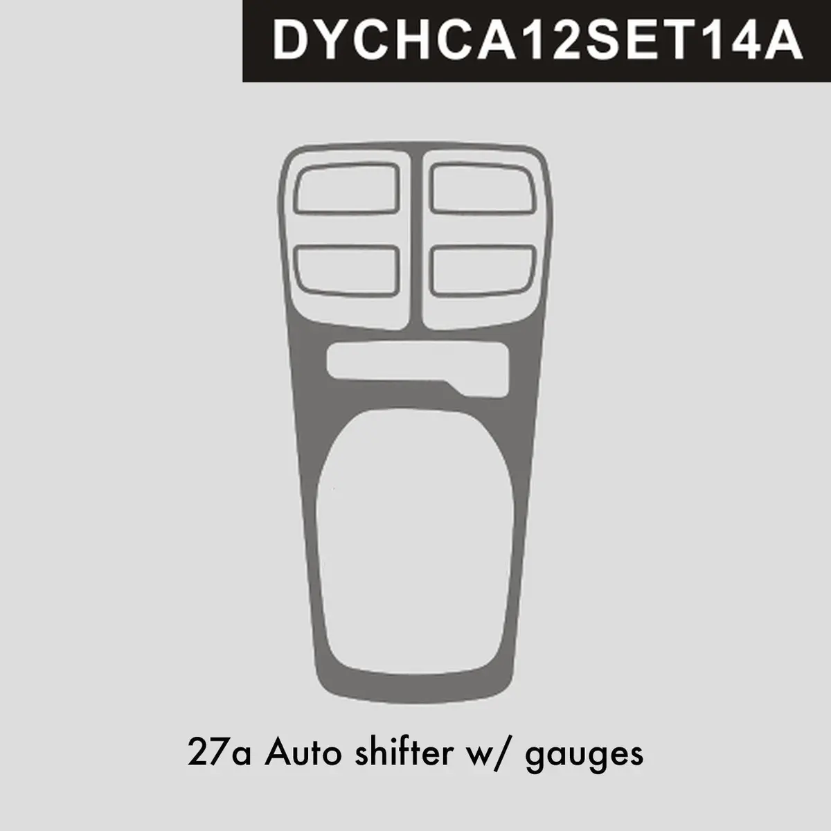 Dynacarbon™️ Carbon Shifter With Gauges Trim For Chevrolet Camaro 2012-2015 1
