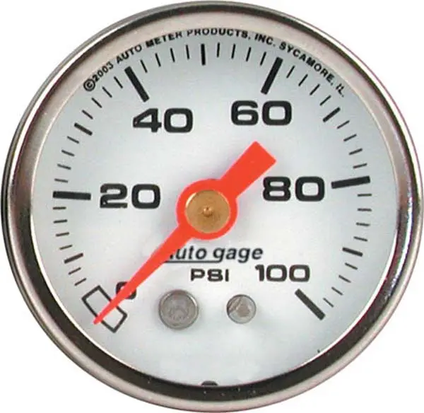 Autometer Au2177 Mechanical Fuel Pressure Gauge – 0–15 Psi, 2-1/16" Dial 1