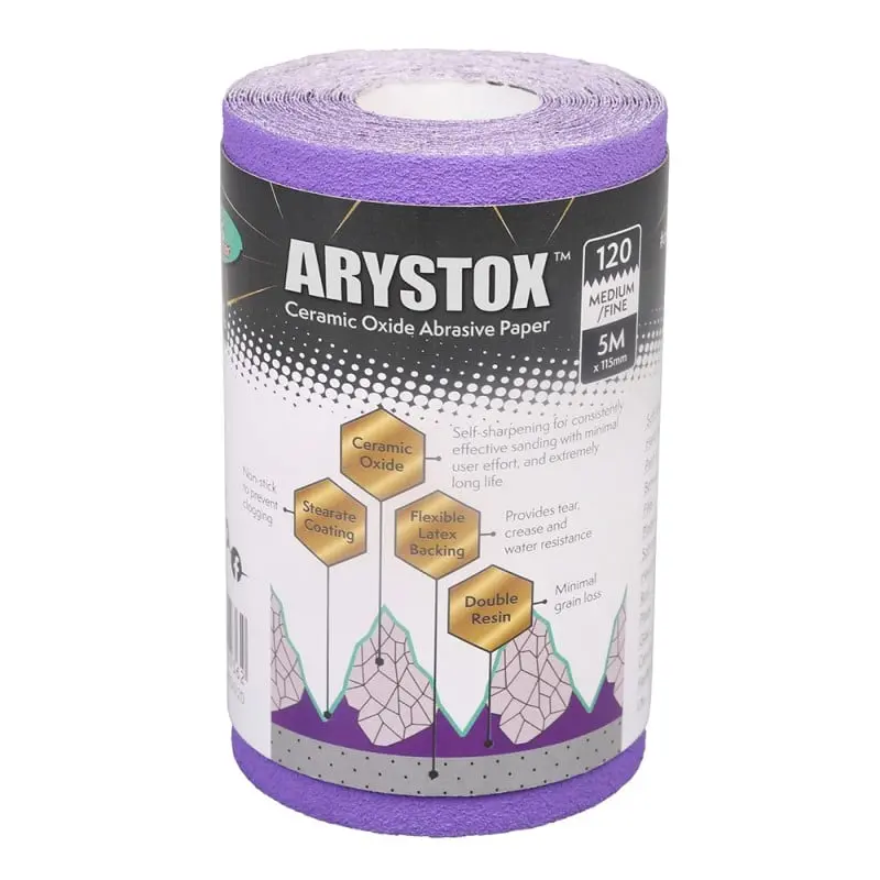 Axus Arystox Ceramic Oxide Abrasive Sanding Paper (5M X 115Mm) 1
