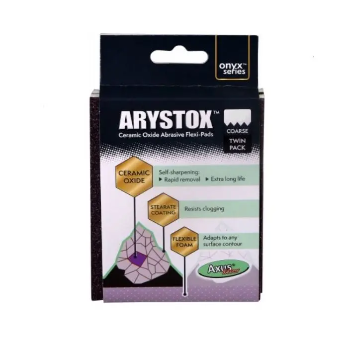 Axus Arystox Ceramic Oxide Abrasive Flexible Sanding Pads (Twin Pack) 1