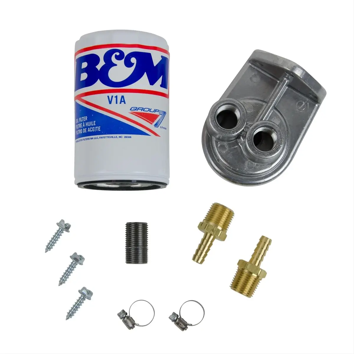B&M 80277 Remote Mount Transmission Filter Kit 1