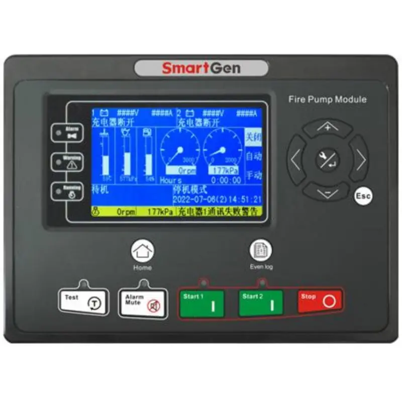 Fpc915 Diesel Driven Fire Pump Controller, 4.3" Tft-Lcd, Event Logs, Canbus For Smartgen 1