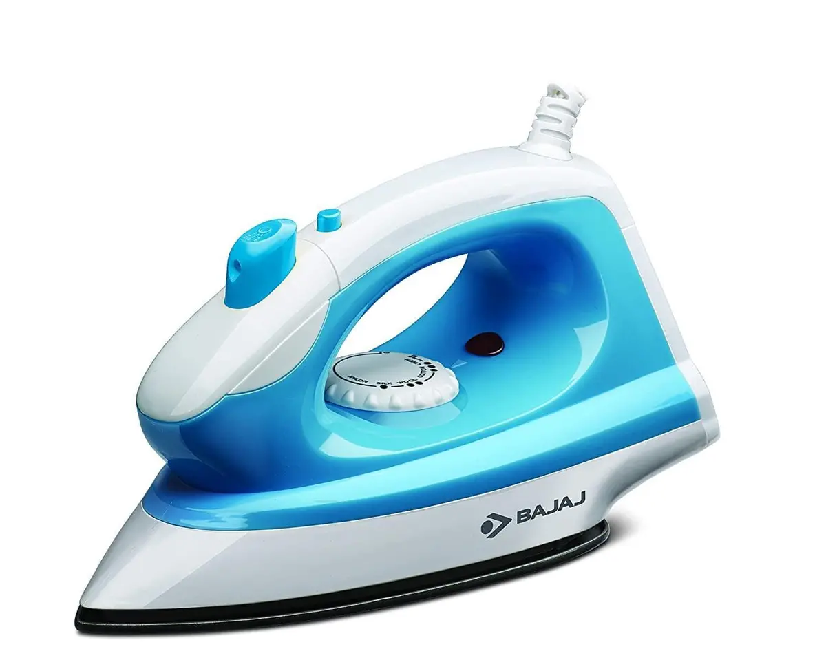 Bajaj Majesty Ds100 1000 Watt Dry Iron With Spray (Blue/White) 1