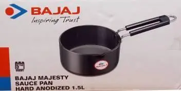 Bajaj Majesty Sauce Pan Hard Anodized 1.5L Induction Base 1