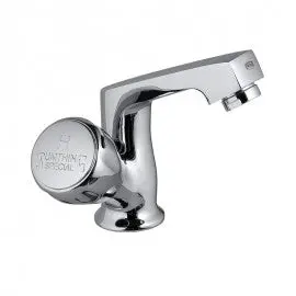 Essco Sumthing Special Swan Neck Tap Faucet  With Left Hand Operating Knob With Aerator Sqt-Chr-510Kn 1
