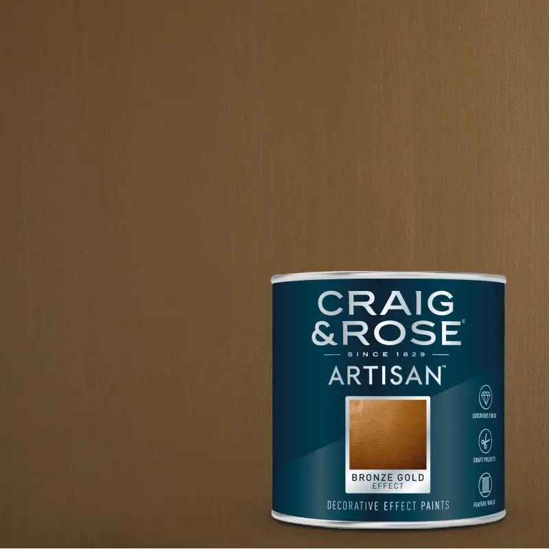 Craig & Rose Artisan Gold Effect Paint - Bronze Gold 1