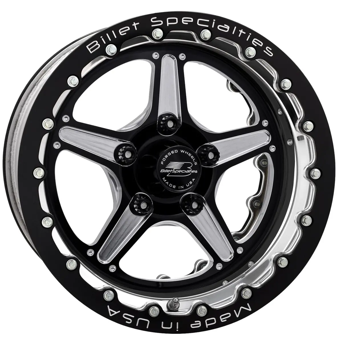 Billet Specialties Street Lite Black Double Beadlock Wheel – 17X9.5, 5X120, +34Mm Offset (Brdb23512L7340) 1