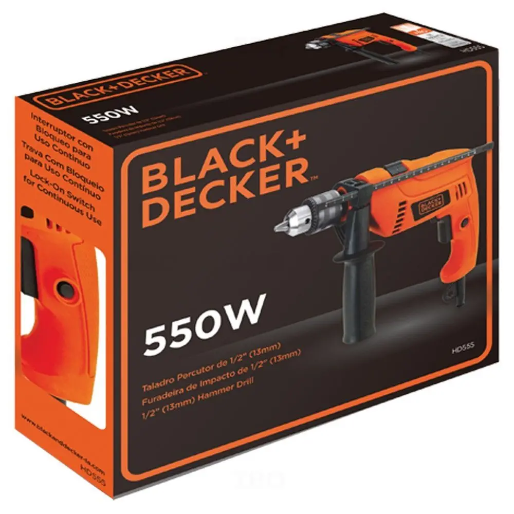Black & Decker Hd555-In 550 W 13 Mm Hammer Drill 1