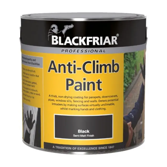Blackfriar Anti Climb Paint - Black 2.5L 1