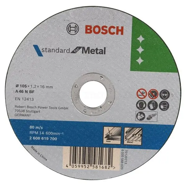Bosch 2608619700 105X1.2X16mm Metal Cutting Wheel 1