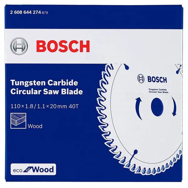 Bosch 2608644274 110X1.8/1.1X20mm 40Teeth Circular Saw Blade 1