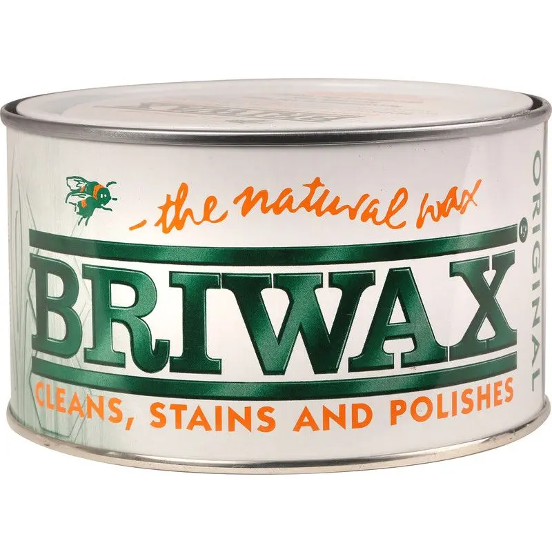 Briwax Cleaner, Stainer & Polisher Natural Wax - Medium Brown - 400G 1