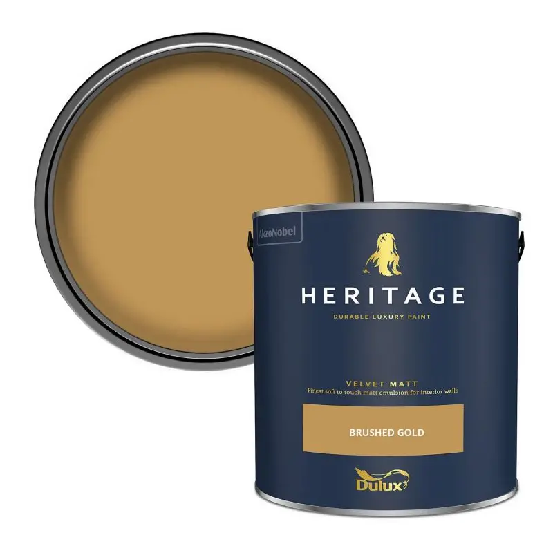 Dulux Heritage Matt Emulsion - Brushed Gold 2