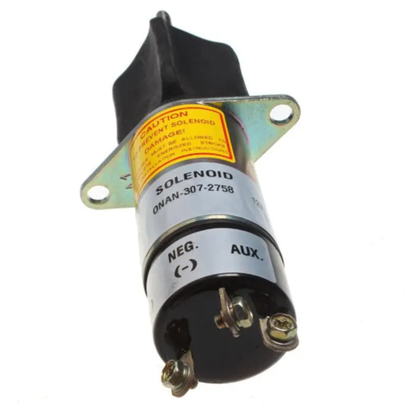 12V 307-2758 Stop Governor Solenoid With 3 Terminal Fits For Onan P216g P218g P220g P224g Ol16 Ol18 Ol20 1