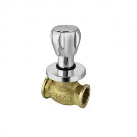 Essco Sumthing Special Flush Cock Faucet With Wall Flange, 25 Mm Size With Plain Knob Spl-Chr-553 1