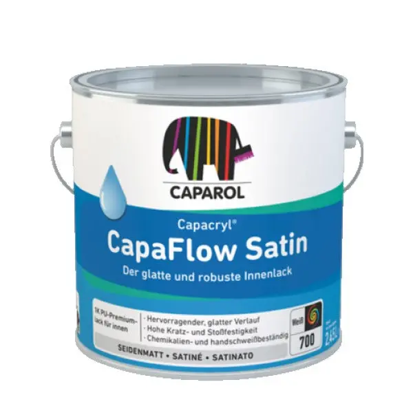 Caparol Capaflow Satin Enamel For Interior Woodwork - White 1
