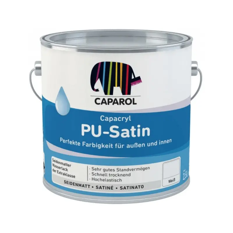 Caparol Pu Satin Wood & Metal Paint - White 1