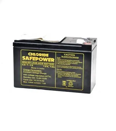 Exide Smf 7Ah / 12 Volt Chloride Safe Power Battery 1
