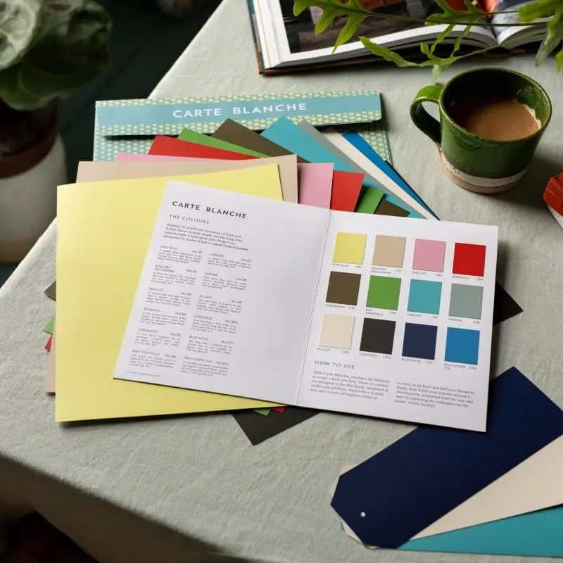 Farrow & Ball Carte Blanche Collection Colour Chart 1