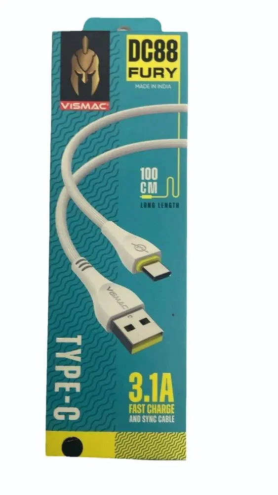 Vismac Dc88 Usb Data Cable 100Cm 2.4 A Fast Charge Cable 1