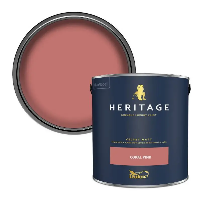 Dulux Heritage Matt Emulsion - Coral Pink 2
