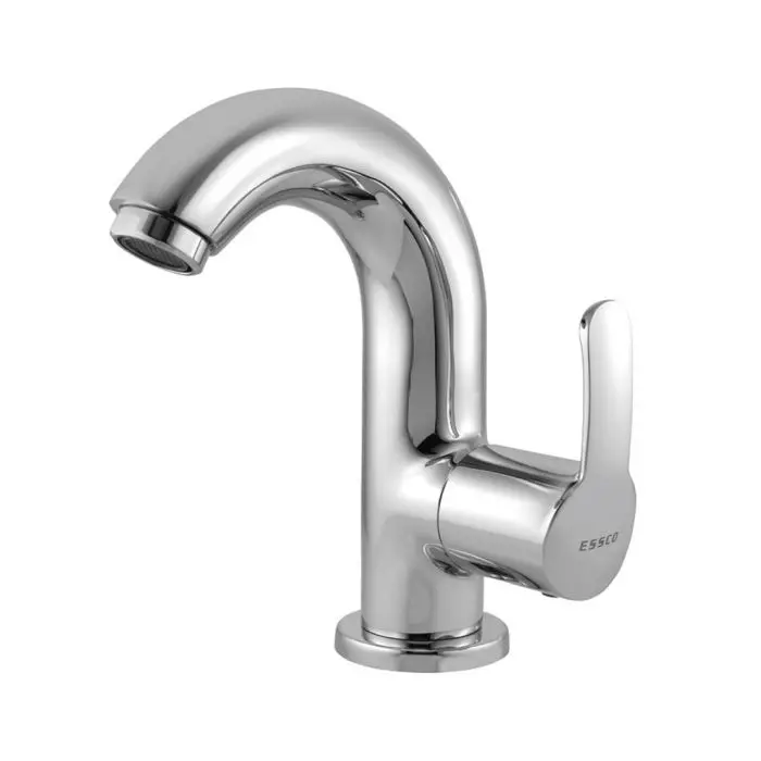 Essco Cosmo Table Mounted Regular Basin Faucet Swan Neck Tap With Right Hand Operating Cos-Chr-103127 1
