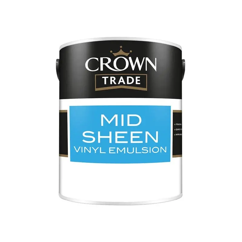 Crown Trade Mid Sheen Vinyl Emulsion - Colour Match 1