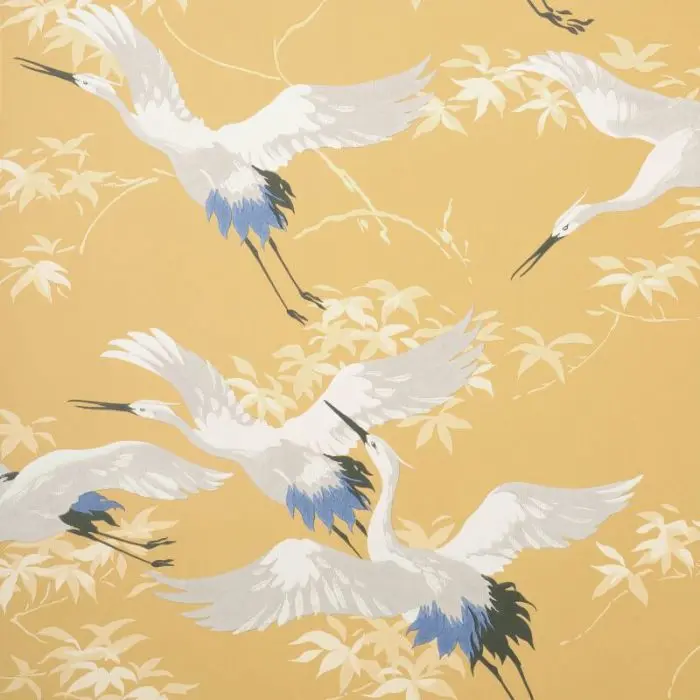 Cranes Bird Printed Wallpaper 1