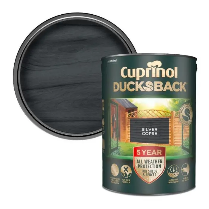 Cuprinol 5 Year Ducksback Fence & Shed Treatment - Silver Copse 1