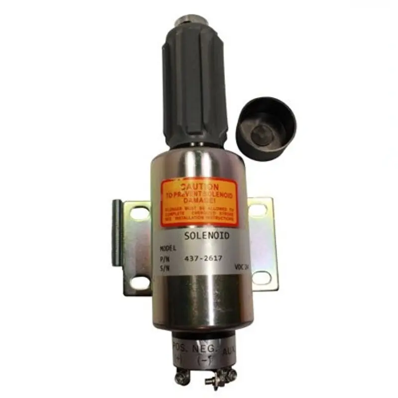 24V 589/91 437-2617 2370-24E2u1b 2370-24Esu1b5s Solenoid Valve Fits For Perkins 4012-46Twg2a 1