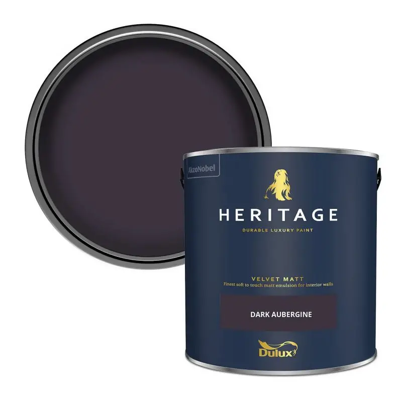 Dulux Heritage Dark Aubergine - Matt Emulsion 2