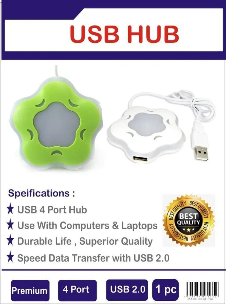 Dealsplant 4 Ports Usb Hub For Laptop, Pc Computers 1