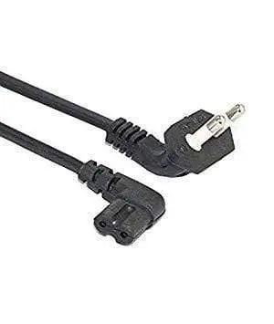 Dealsplant 2 Pin Led Tv Power Cable Philips Double Side L Shape Connector Cord 1.8M Full Copper Cable 1