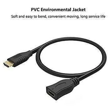 Dealsplant Hdmi Male To Female Extension Cable Support 4K 3D Resolution Hdmi Extender For Xbox, Ps3/Ps4, Blu Ray Player, Hdtv, Laptop/Pc - 50Cm 1