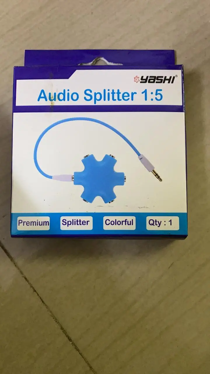 Deals Plant-5 Way 6 Port 3.5 Mm Stereo Audio Splitter Adapter Headset 1