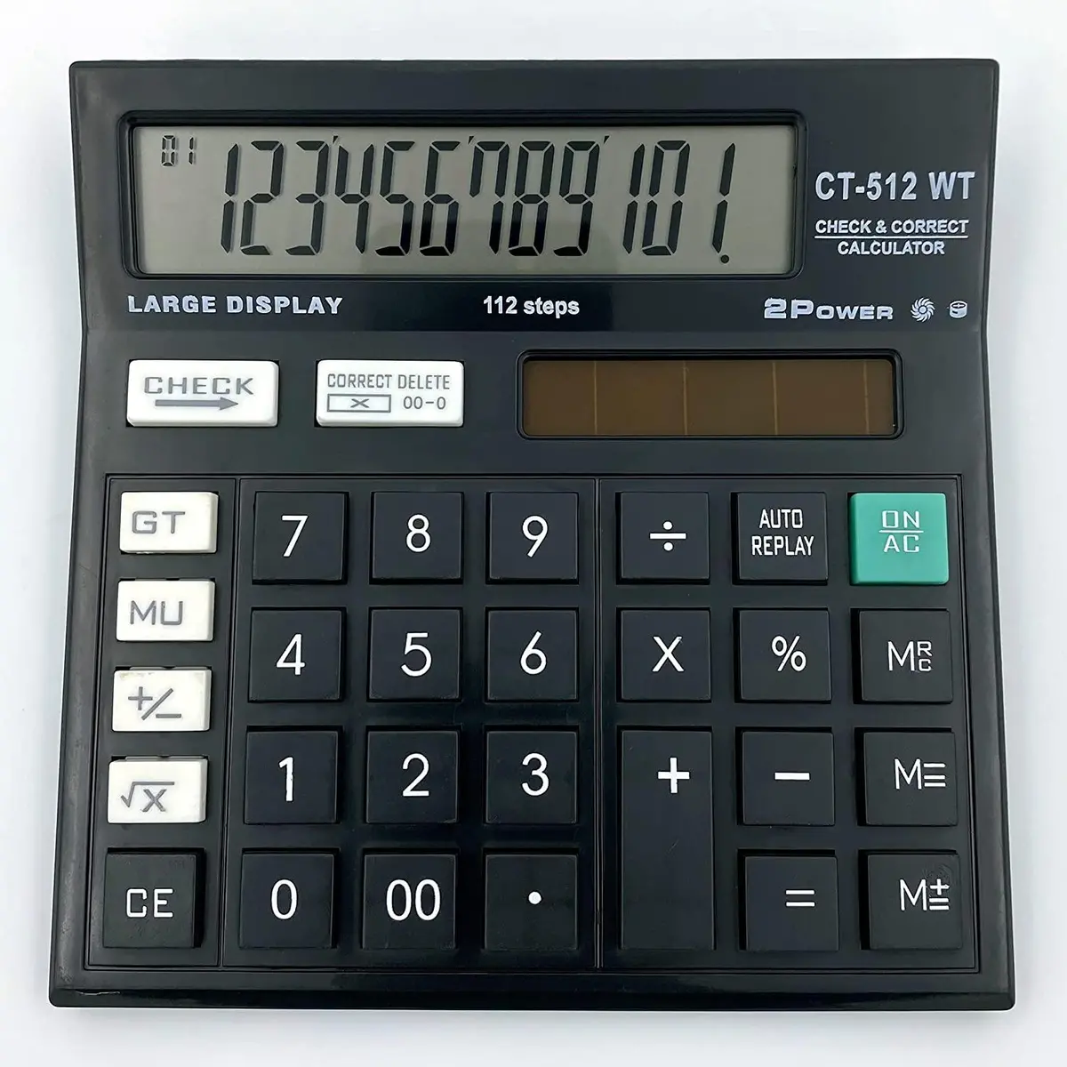 Generic Ct 512 Wt N Basic Calculator New Version With Big Display 112 Steps Check Two Way Power 1