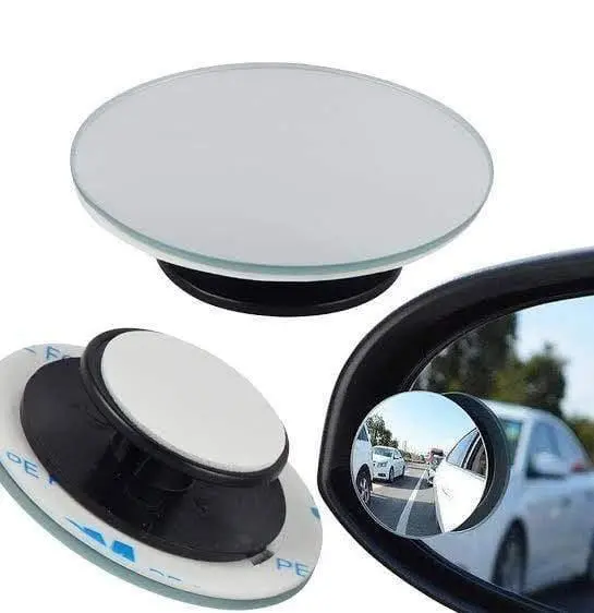 Blind Spot Car Side Mirror Kit 360 Degree Universal Adjustable Safety Round View 1