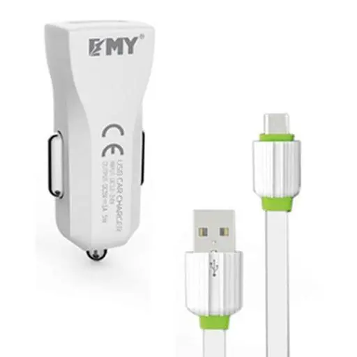 Emy My-131 (Auto Id) 3.4A Premium Quality Universal Car Charger With Free Micro Usb Cable 1