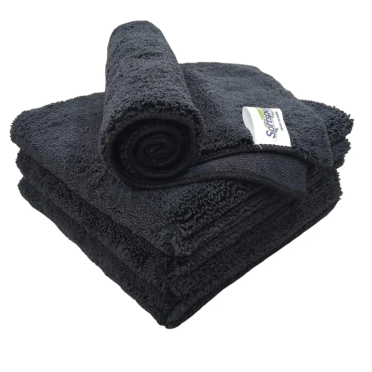 Softspun Microfiber Cloth Thick Lint & Streak-Free Multipurpose Cloths - Automotive Microfibre Towels For Car Bike Cleaning Polishing Washing &Amp; Detailing 2