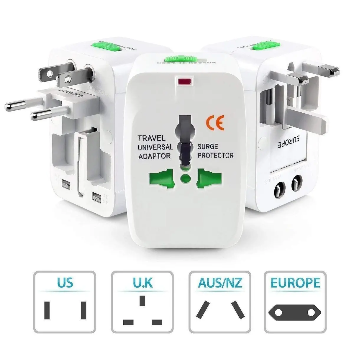Dealsplant All In One World Wide Universal Travel Adapter Plug (7.0 X 5.0 X 4.0 Cm) 1
