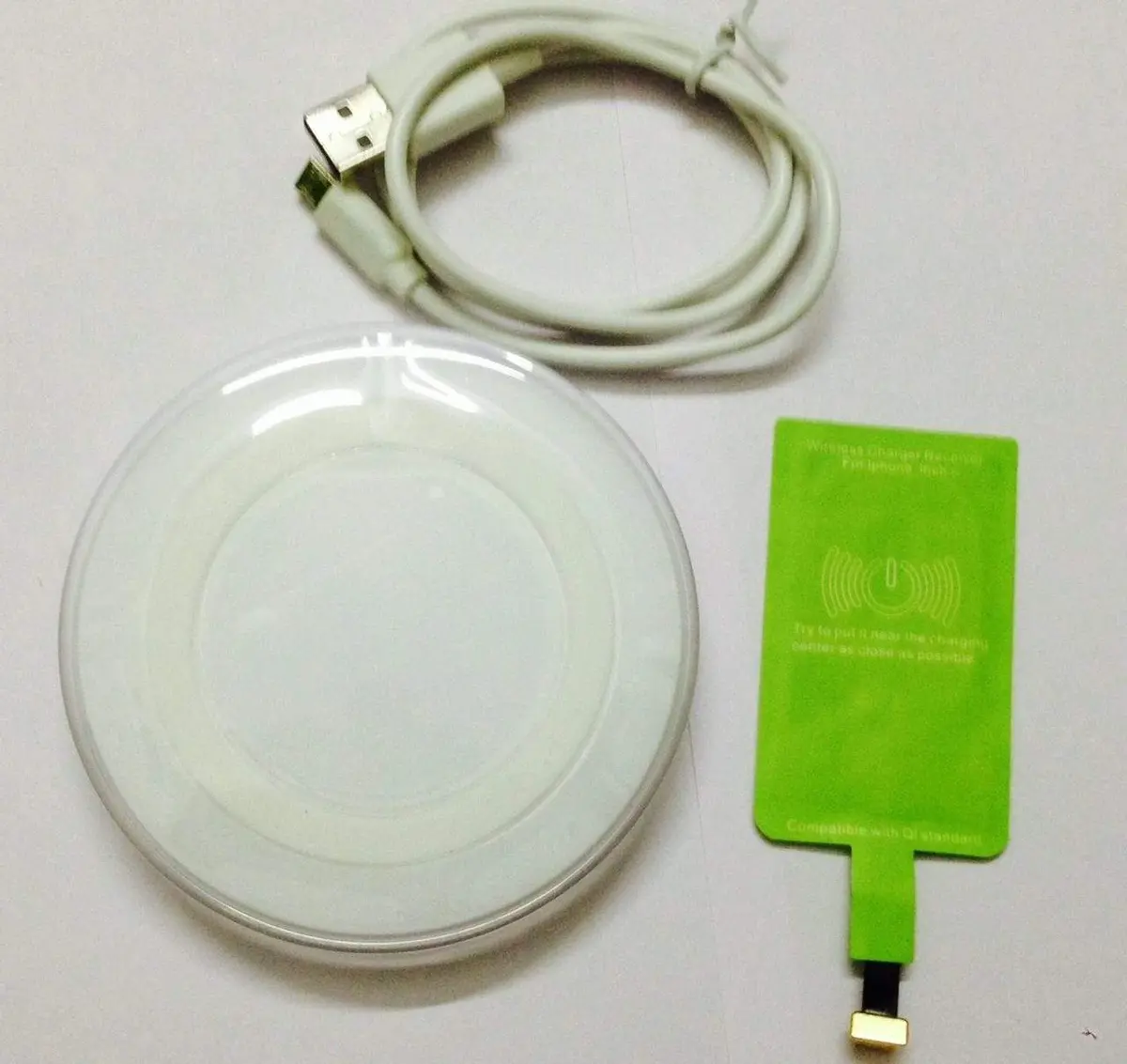Wireless Charger Charging Pad+Receiver Kit For Iphone 6/Plus 5S 5C 5 1