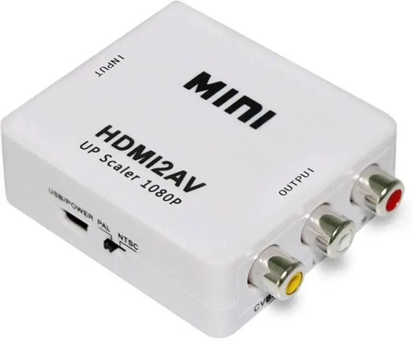 Maxicom Mini Hdmi2av (Hdmi To Av Converter) Up Scaler 1080P Hd Video Converter 1