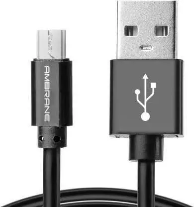 Ambrane Acm-1 2.4A Micro Usb Fast Charging Cable For Android Devices (1 Meter) 1