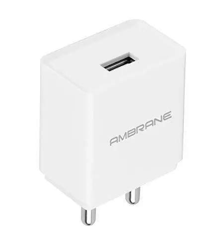 Ambrane Awc47 2.1A Fast Mobile Charger With Microusb Charging Cable 1
