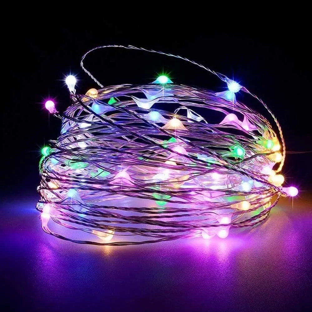 Dealsplant String Lights Battery Powered Rgb Lights 1Feet 1