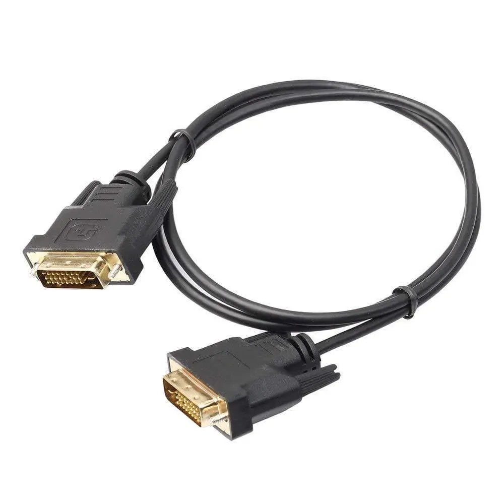 Dealsplnt Dvi Male To Dvi Male 24+1 Pin Cable (Black, 1.5 Meter) 1