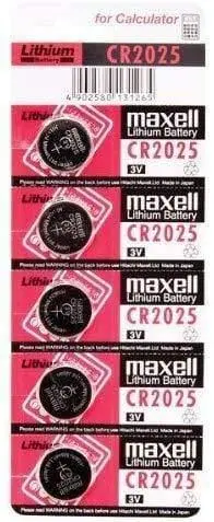 Maxell Cr2025 Coin Type 3V Lithium Battery (5 Pieces) 1